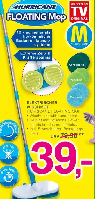 KODi Hurricane Floating Mop Elektrischer Wischmop Angebot