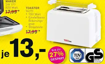 KODi Tectro Toaster TA171 Angebot