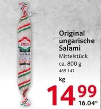 Selgros Original ungarische Salami 800 g Angebot