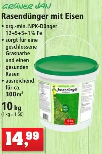 Thomas Philipps Grüner Jan Rasendünger mit Eisen 10 kg Angebot