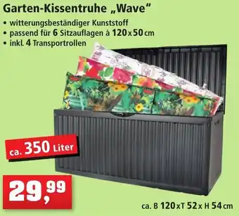 Thomas Philipps Garten Kissentruhe Wave ca. 350 Liter Angebot