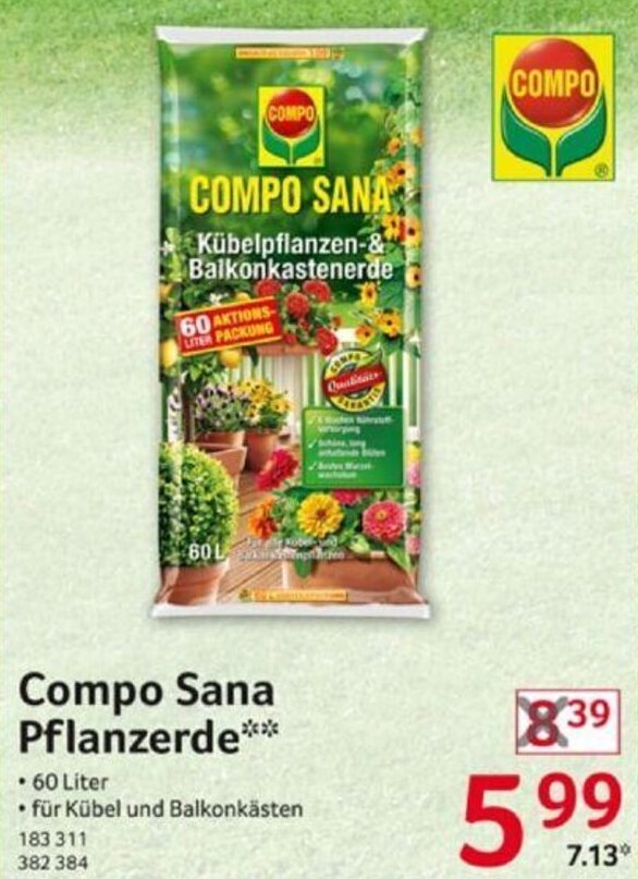 Alle Compo pflanzerde Angebote Entdecken Sie das günstigste Compo
