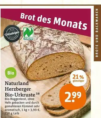 tegut Naturland Herzberger Bio-urkruste Angebot