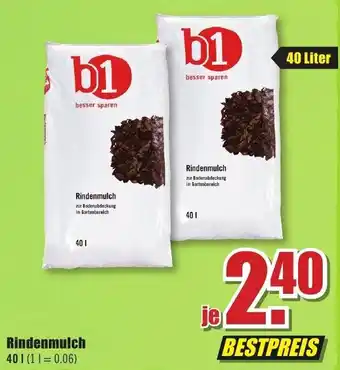 B1 Discount Baumarkt b1 Rindenmulch 40 L Angebot