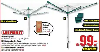 B1 Discount Baumarkt Leifheit Wäschespinne ,,Linomatic 400 Easy" Angebot