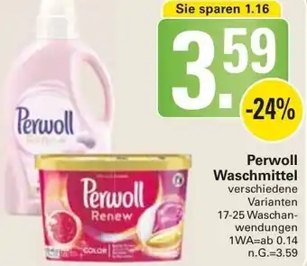 WEZ Perwoll Waschmittel 17-25 Waschanwendungen Angebot