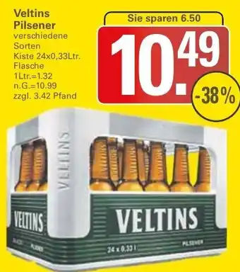 WEZ Veltins Pilsener Kiste 24x0,33Ltr. Flasche Angebot