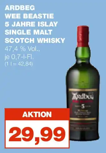 mein real Ardbeg Wee Beastie 5J. Single Malt Whisky 700ml Angebot