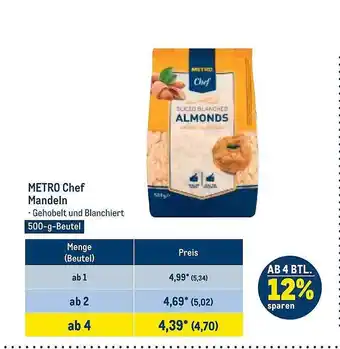 METRO Metro chef mandeln Angebot