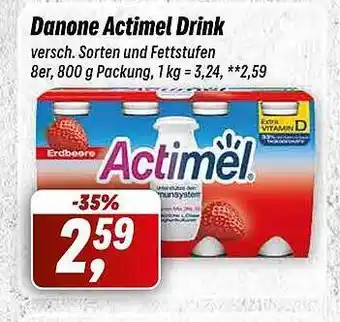 Simmel Danone actimel drink Angebot