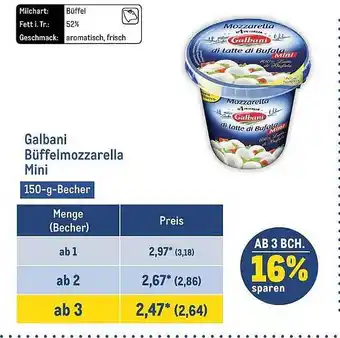 METRO Galbani büffelmozzarella mini Angebot