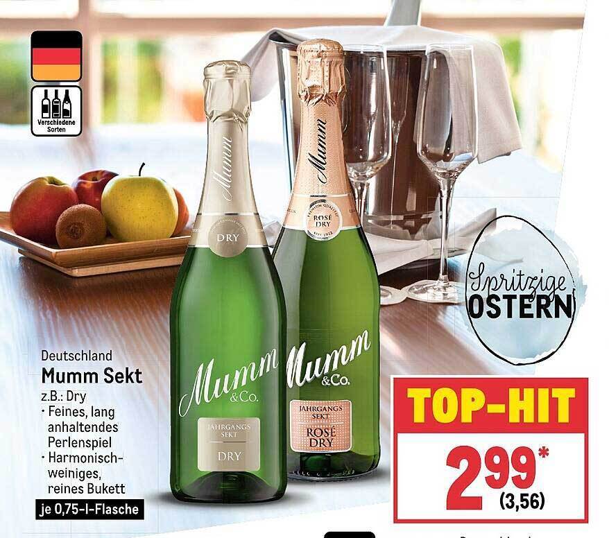 METRO Deutschland mumm sekt Angebot