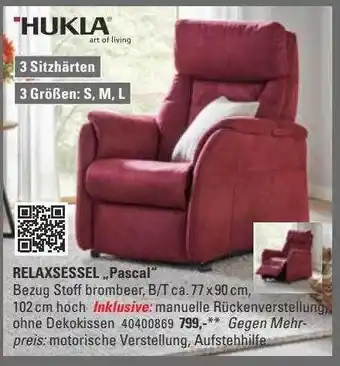 Höffner Hukla relaxsessel pascal Angebot