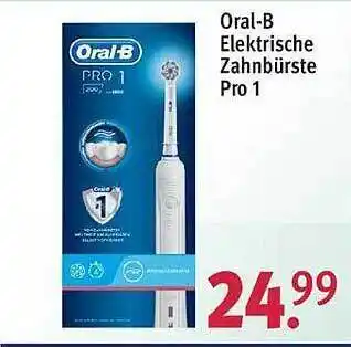 Rossmann Oral-b elektrische zahnbürste pro 1 Angebot