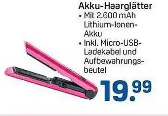 Rossmann Akku-haarglätter Angebot