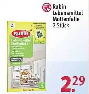 Rossmann Rubin lebensmittel mottenfalle Angebot