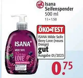 Rossmann Isana seifenspender Angebot