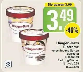 WEZ Häagen-dazs eiscreme Angebot