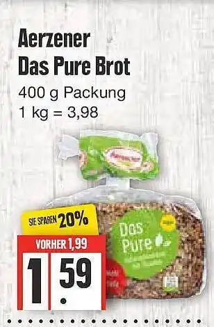 Edeka Aerzener das pure brot Angebot