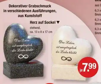 V Markt Dekorativer Grabschmuck in verschiedenen Ausführungen aus Kunststoff Angebot