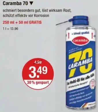 V Markt Caramba 70 250 ml + 50 ml Gratis Angebot