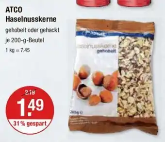 V Markt Atco Haselnusskerne je 200 g Beutel Angebot