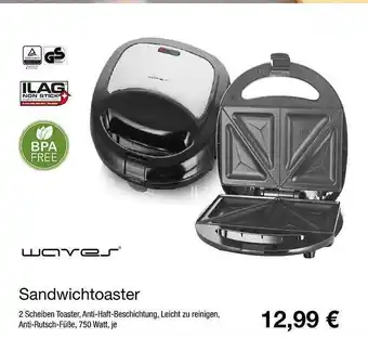 KiK Waves sandwichtoaster Angebot