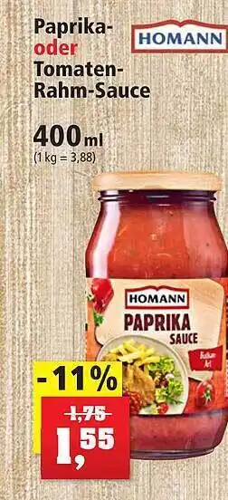 Thomas Philipps Paprika oder tomatenrahmsauce Angebot