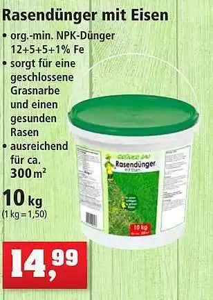 Thomas Philipps Rasendünger mit eisen Angebot