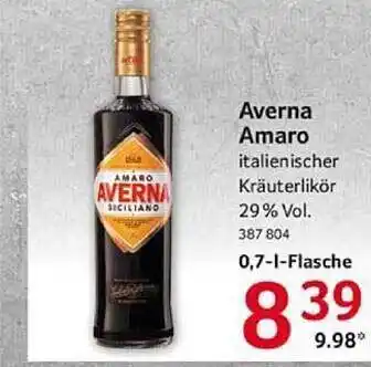 Selgros Averna amaro Angebot