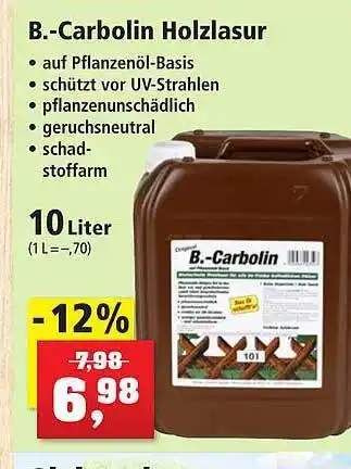 Thomas Philipps B carbolin holzlasur Angebot