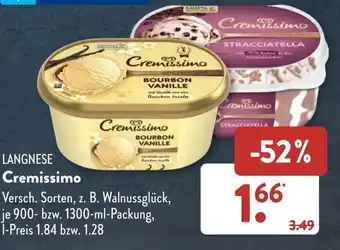 Aldi Süd Langnese Cremissimo 1300ml-Packung Angebot