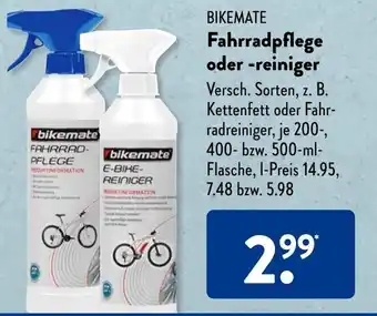 Aldi Süd Bikemate Fahrradpflege oder- reiniger 500 ml- Flasche Angebot