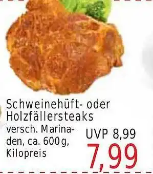 Wiglo Wunderland Schweinehüft oder holzfällersteaks Angebot