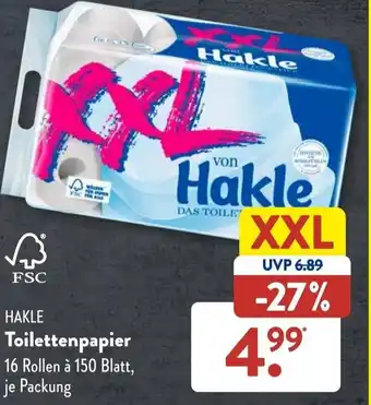 Aldi Süd Hakle Toilettenpapier Angebot