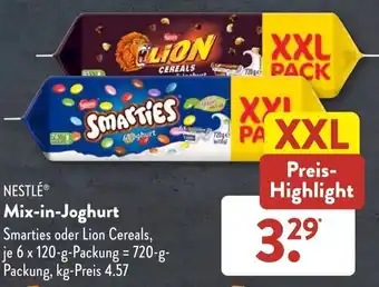 Aldi Süd Nestlé Mix in Joghurt 6x120 g Packung Angebot