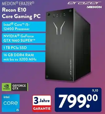 Aldi Süd Medion Erazer Recon E10 Core Gaming PC Angebot