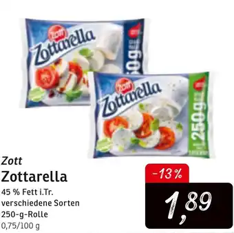 KONSUM Zott Zottarella 250g Angebot