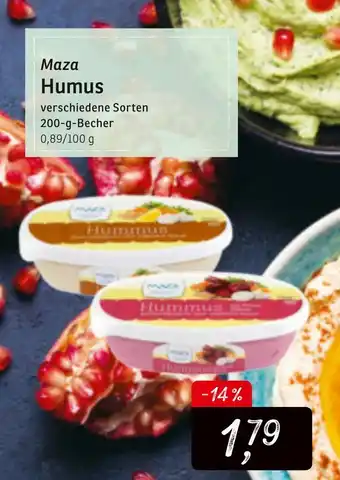 KONSUM Maza Humus 200g Angebot