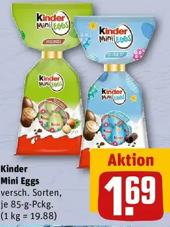 REWE Kinder Mini Eggs 85 g Pckg Angebot