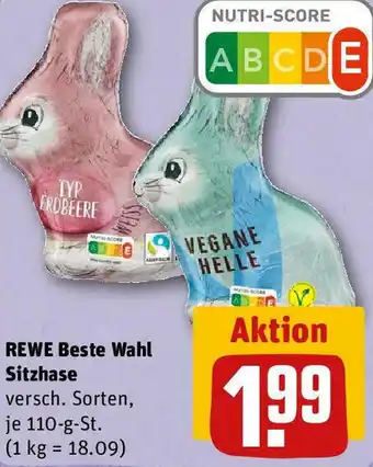 REWE Rewe Beste Wahl Sitzhase 110 g st Angebot