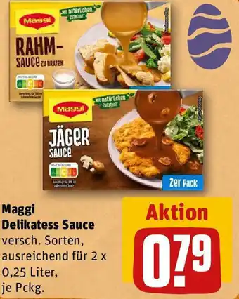 REWE Maggi Delikatess Sauce 0,25 Liter Angebot