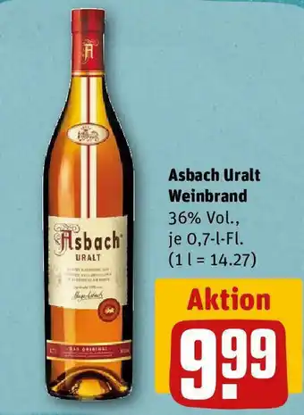 REWE Asbach Uralt Weinbrand 0,7 l Fl Angebot