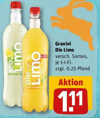 REWE Granini Die Limo 1 l fl Angebot