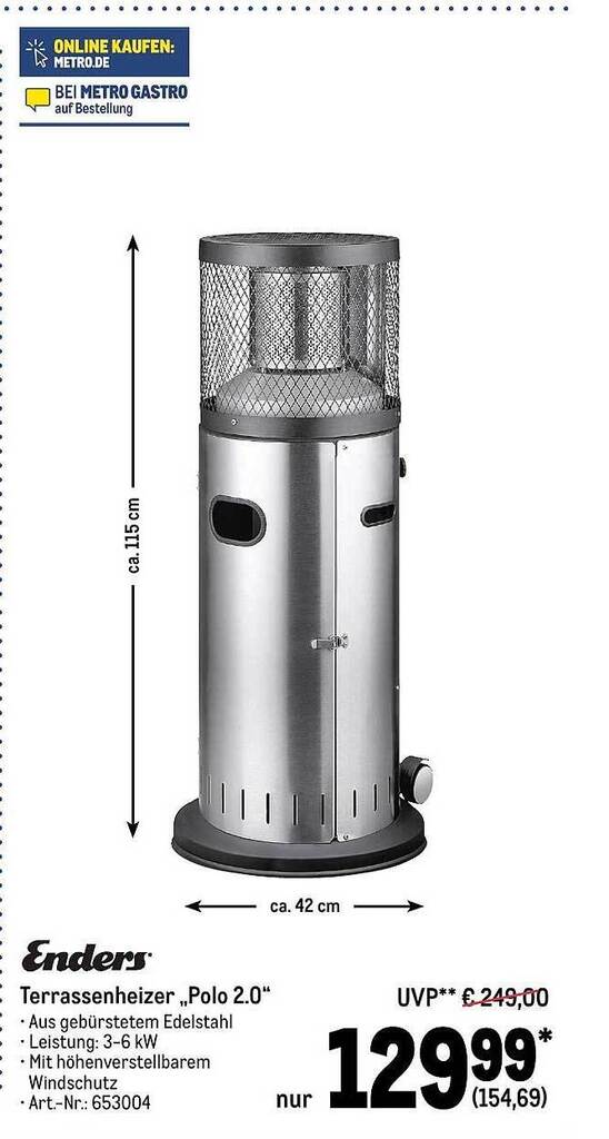 Enders terrassenheizer polo 2.0 Angebot bei METRO