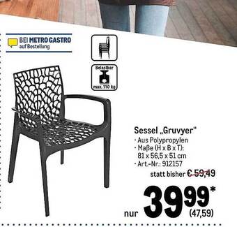 METRO Sessel gruyver Angebot