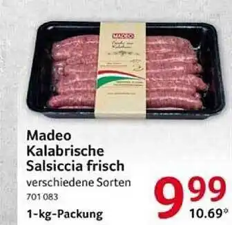 Selgros Madeo kalabrische salsiccia frisch Angebot