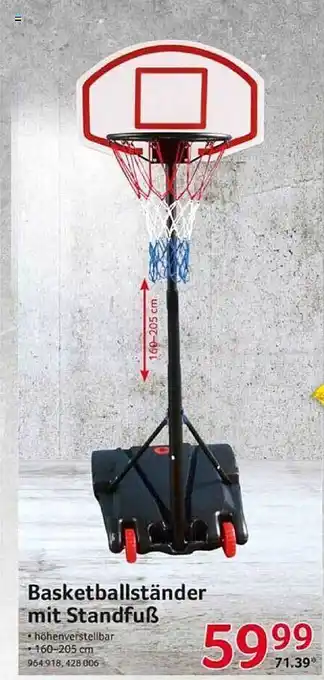 Selgros Basketballständer mit standfuß Angebot
