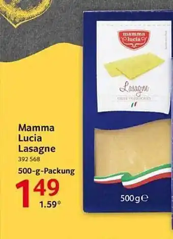 Selgros Mamma lucia lasagne Angebot