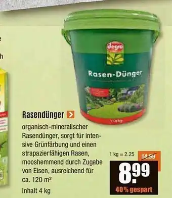 V Baumarkt Rasendünger Angebot